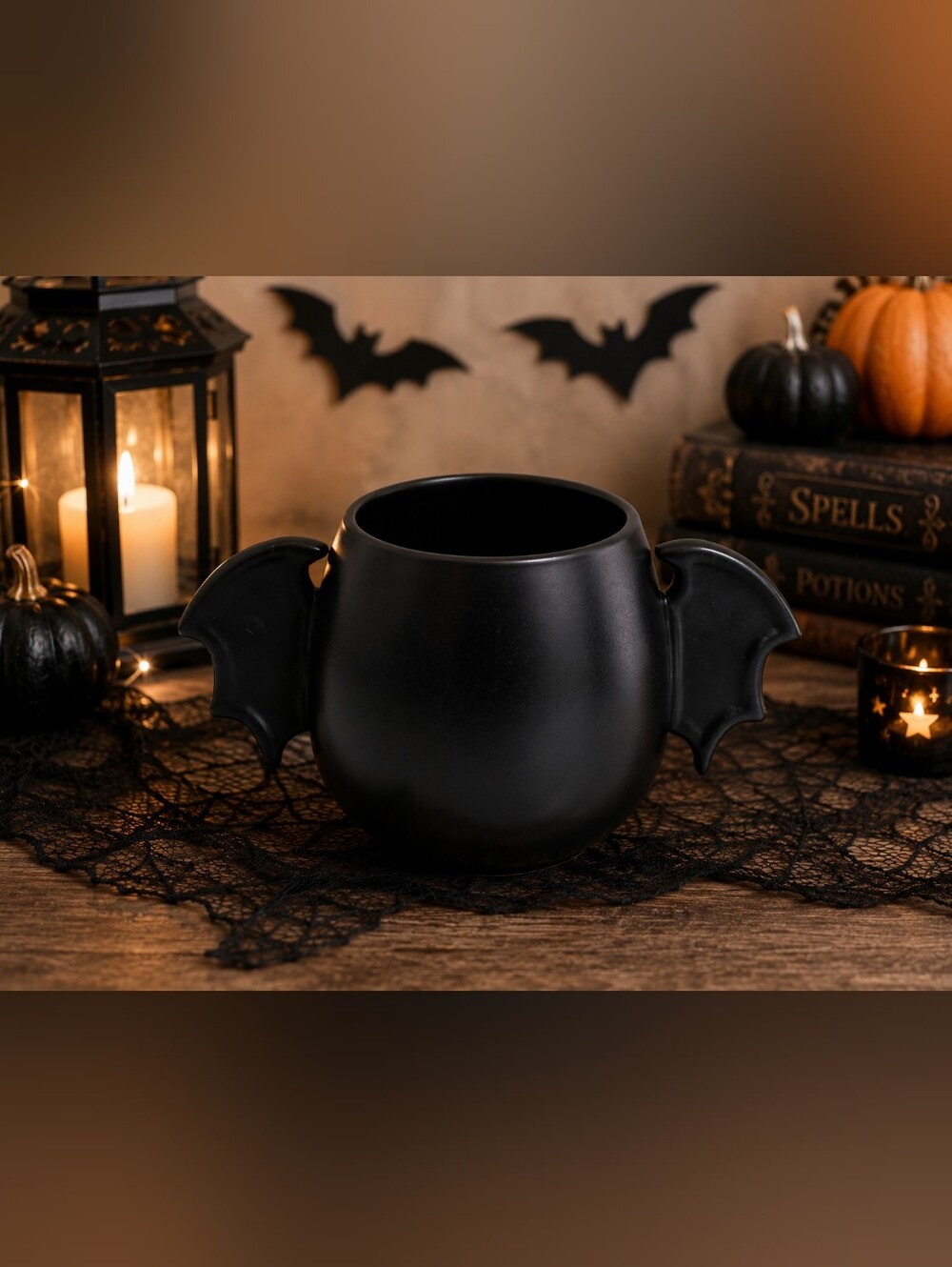 Bat Wing Halloween Mug